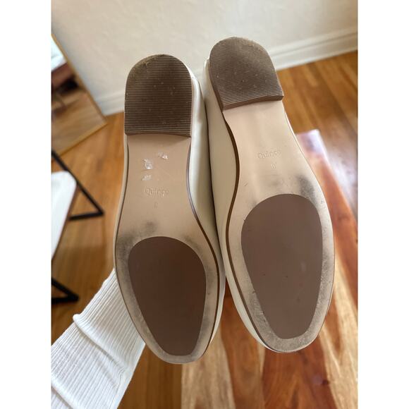 QUINCE Italian Leather Horsebit Loafers in Bone White Size 9 - Picture 4 of 6